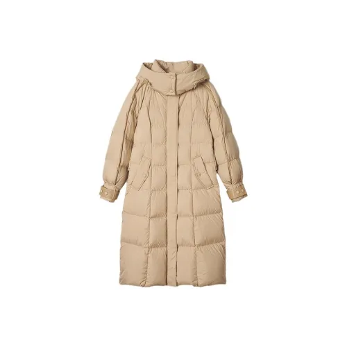 YINER GoodLand Down Jackets Women's Light Khaki