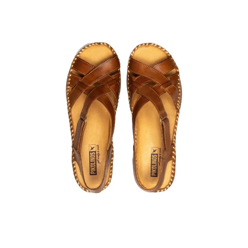 PIKOLINOS One Strap Sandals 4cm Women's Brown-3