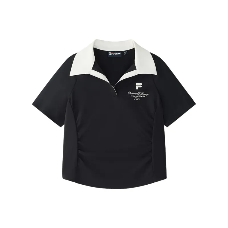 FILA FUSION FUSIONEERFUSION LIFE Polo Shirt Women's Jet Black BK-0