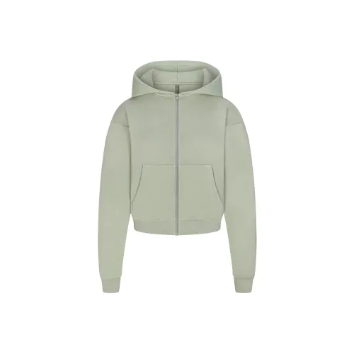 Skims Waffle Hoodie Mineral