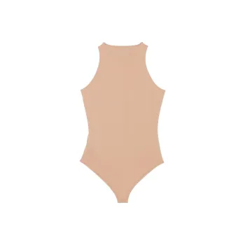 Victoria's Secret PINK Base Stretch High-Neck Bodysuit / Praline Bodysuits Women's Fruit Seed Candy
