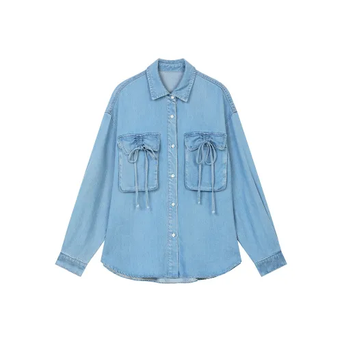 ELF SACK Shirt Women's Soft Light Blue