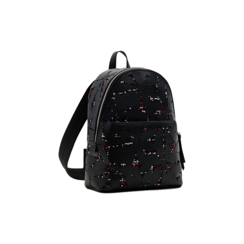 Desigual Polyurethane Backpack Small Size Women's Black-0