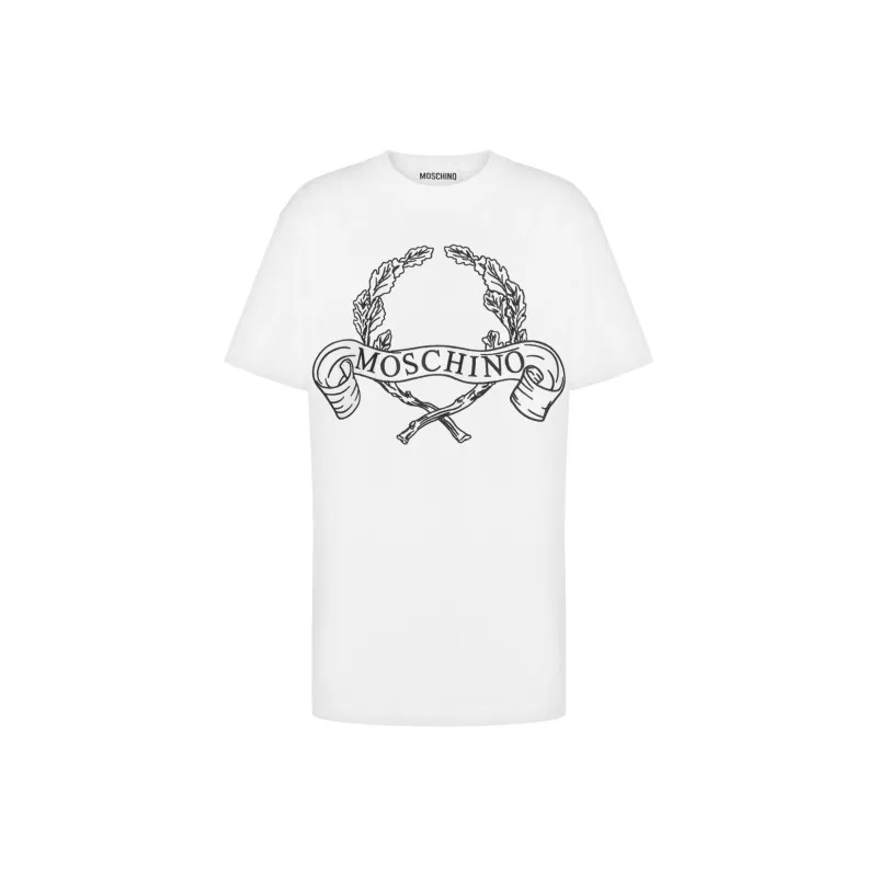 MOSCHINO Laurel Embroidered Crewneck T Shirt-0
