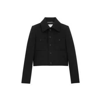 SAINT LAURENT SS25 Jackets Coats Women's Black