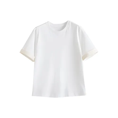 LUYOUYE Regular T Shirt Women's White