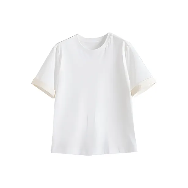 LUYOUYE Regular T Shirt Women's White-0