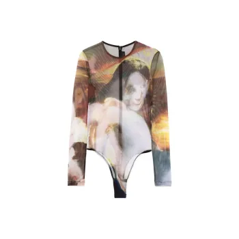 Mugler Bodysuits Women's Umber