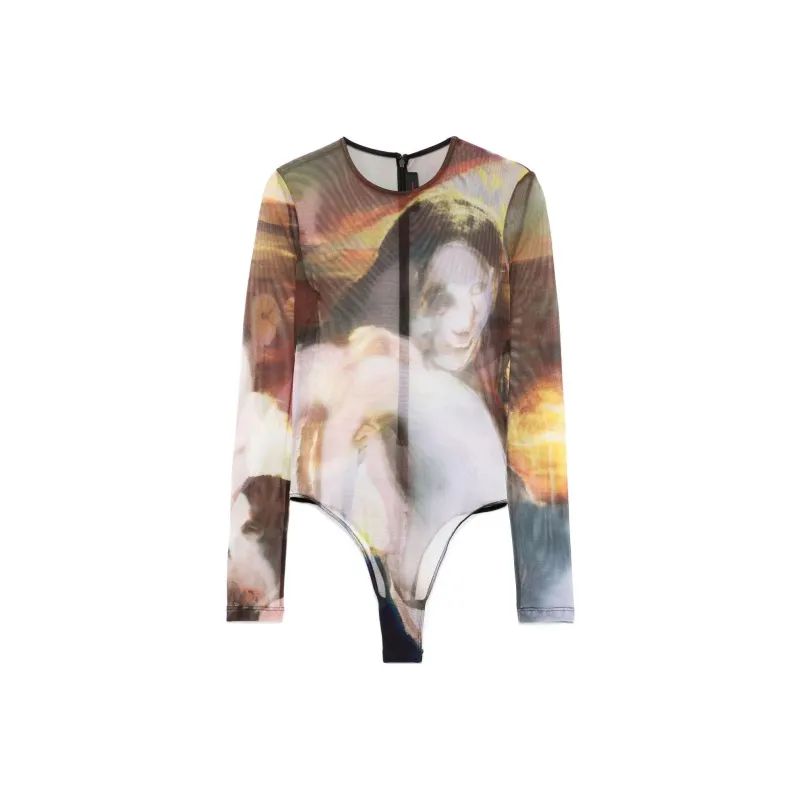 Mugler Bodysuits Women's Umber-0
