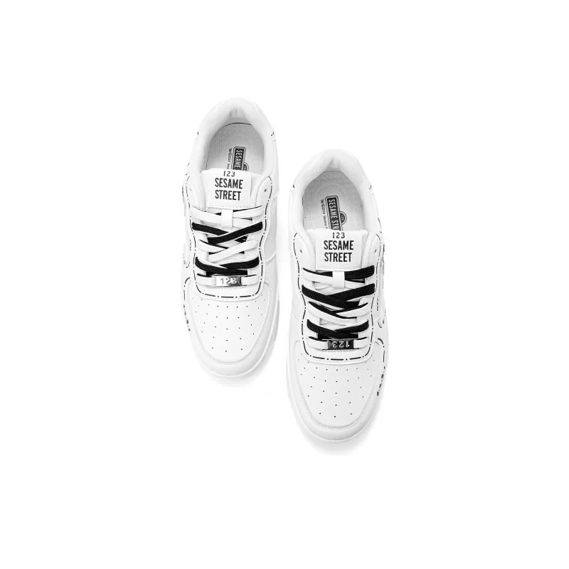 SESAME STREET Height Increasing Balance Abrasion Resistant Lightweight Slip Resistant Platform Skateboard Shoes Unisex-8