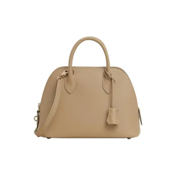 HERMES Bolide Evercolor Calfskin Bowling Bag, Shoulder Bag, Handbag Women's S2 Trench Coat Beige