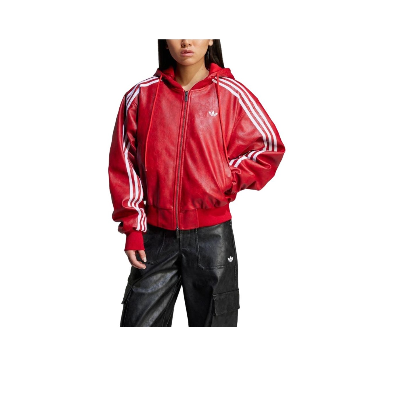 red adidas coat