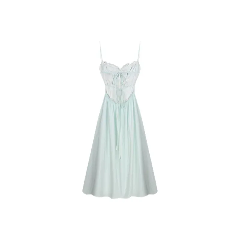 QYPRF Slip Dress Women's Mint Green-1