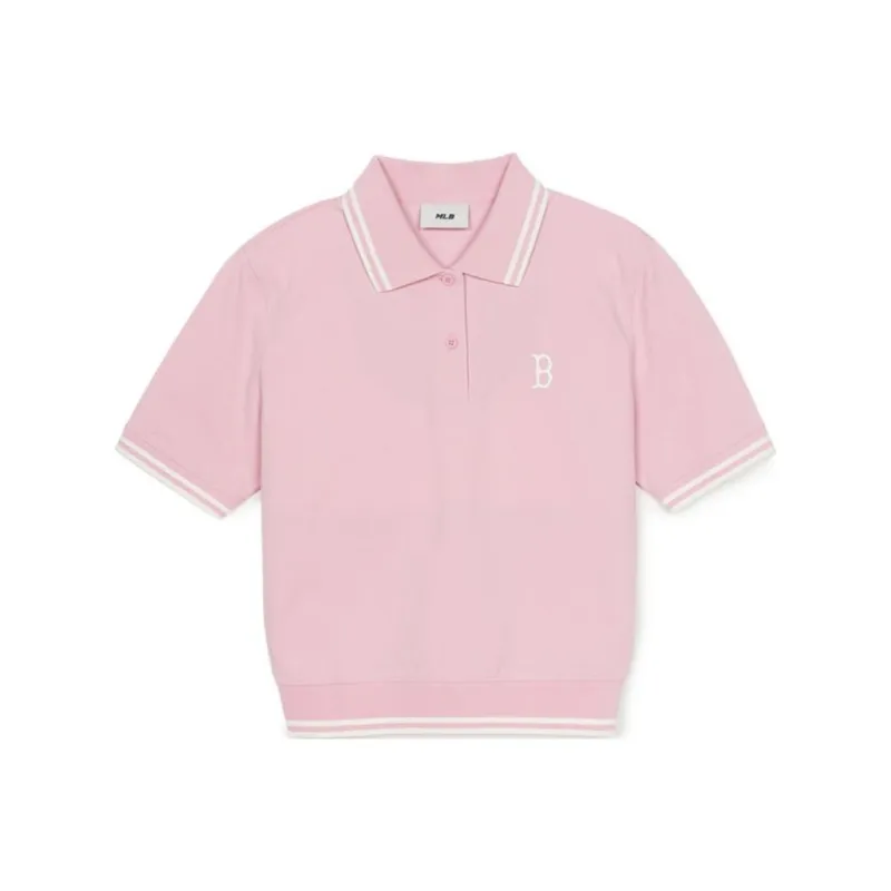MLB Polo Shirts Women's Pink-0