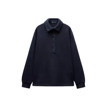ZARA Sweatshirt Women's Marine Blue