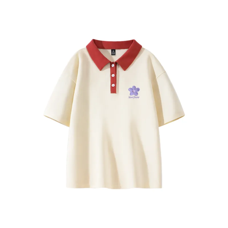Cotton Polo Shirts Women's-1