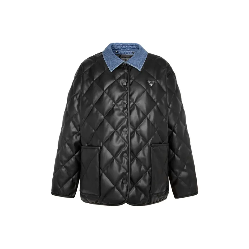 GUESS Down Jacket Women's Graphite Black-0