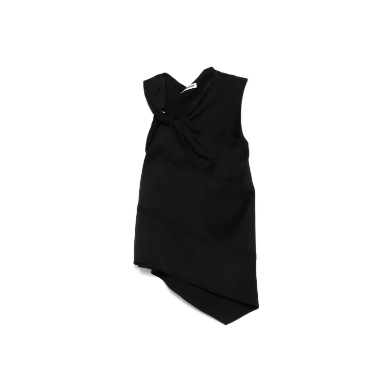 JIL SANDER Sleeveless Knot Detailed Top-0