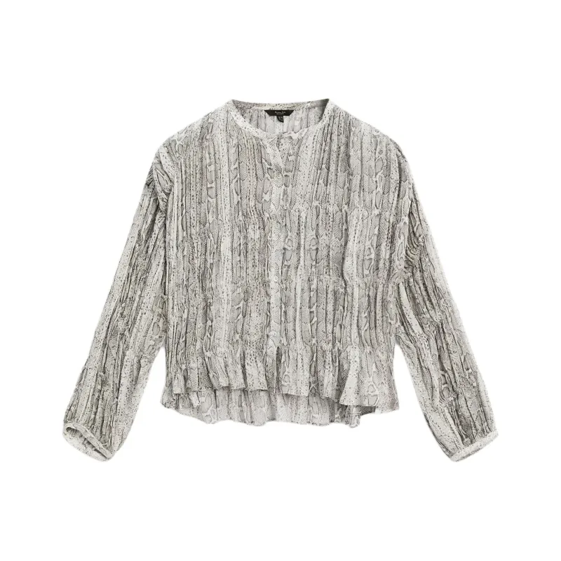 Massimo Dutti Shirt Women's Gray-0