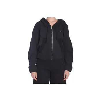 Moncler X Willow Smith Zip Up Eyelet Hoodie