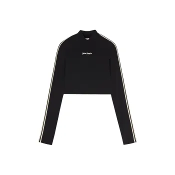 PALM ANGELS Logo embroidered T shirt