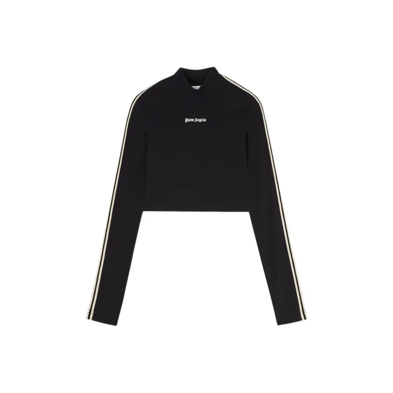 PALM ANGELS Logo embroidered T shirt-0
