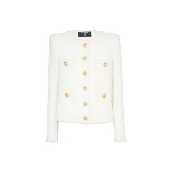 BALMAIN Cropped Tweed Jacket