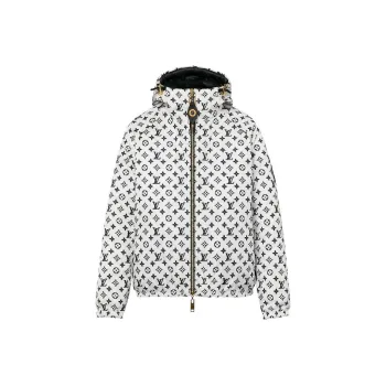 LOUIS VUITTON Reversible Pinstripe Nylon Hooded Jacket