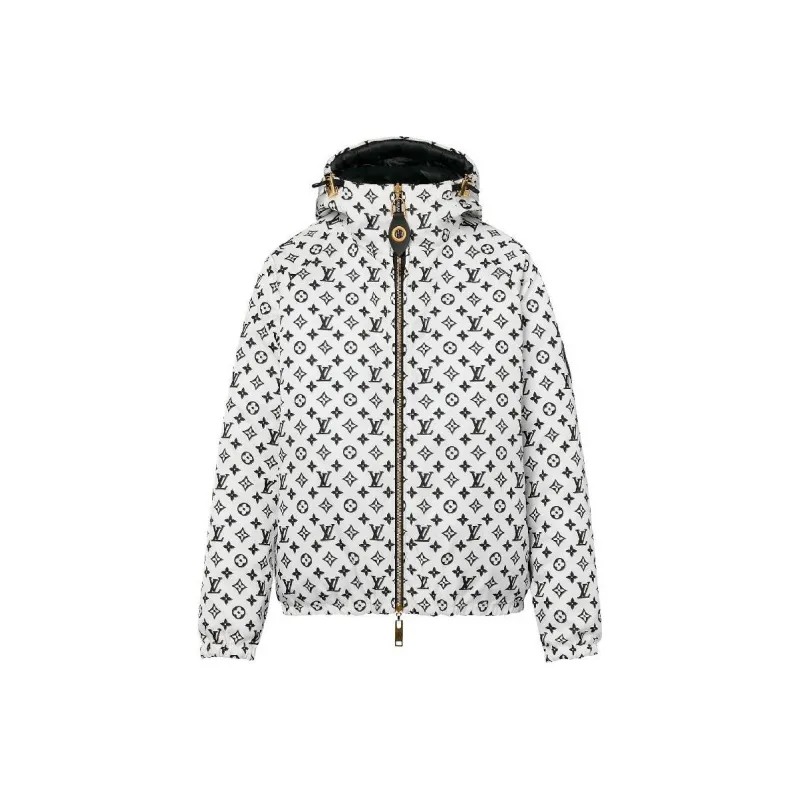 LOUIS VUITTON Reversible Pinstripe Nylon Hooded Jacket-0