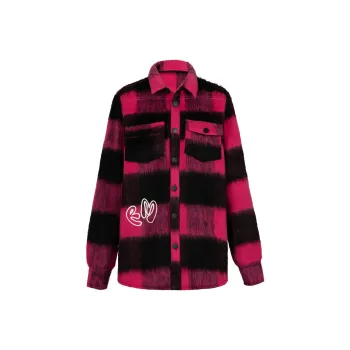 Richie Macie Shirt Coat Women's Rose Red