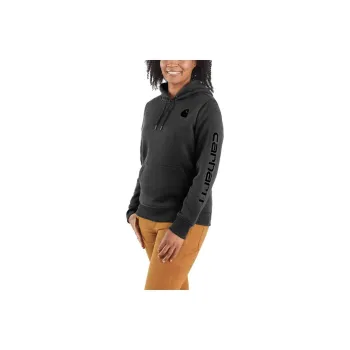 Carhartt 102791 WOMEN'S MIDWEIGHT LOGO SLEEVE GRAPHIC HOODIE Sweatshirt RELAXED FIT Women's