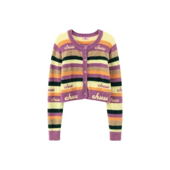CHUU Knitwear Women's Purple Stripes