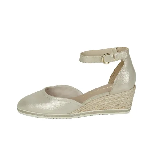 Tamaris Wedge Heel High Heels 6cm Women's Gold