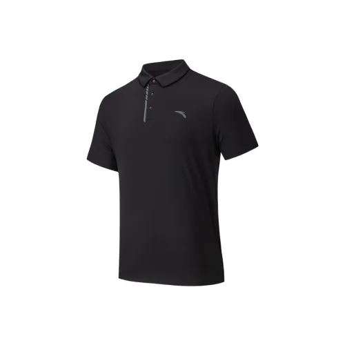 Anta Variety Training Collection Polo Shirt Men's Basic Black