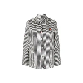 KENZO Rinsed Striped Workwear Jacket