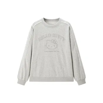 LEDIN Sweatshirt Women's Plain Gray