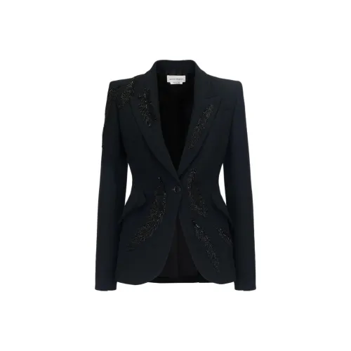 Alexander McQueen SS24 Jackets Coats Women's Black
