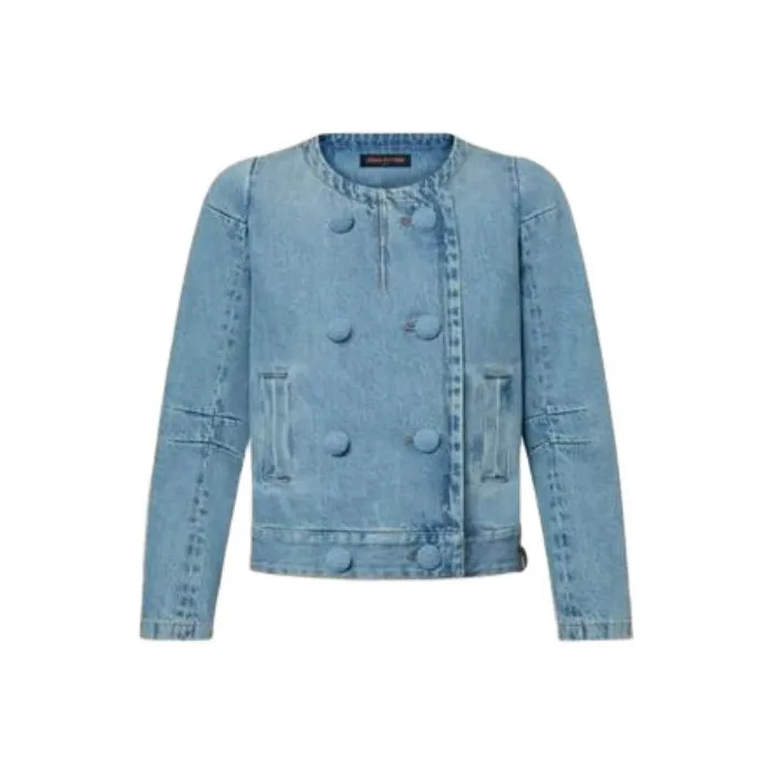 LOUIS VUITTON Double Breasted Denim Jacket-0