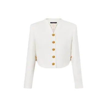LOUIS VUITTON Chain Detail Cropped Jacket