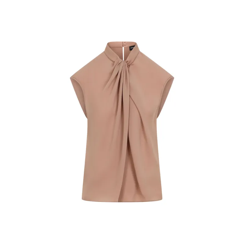 GIORGIO ARMANI Blouse In Washed Silk Double Georgette-0