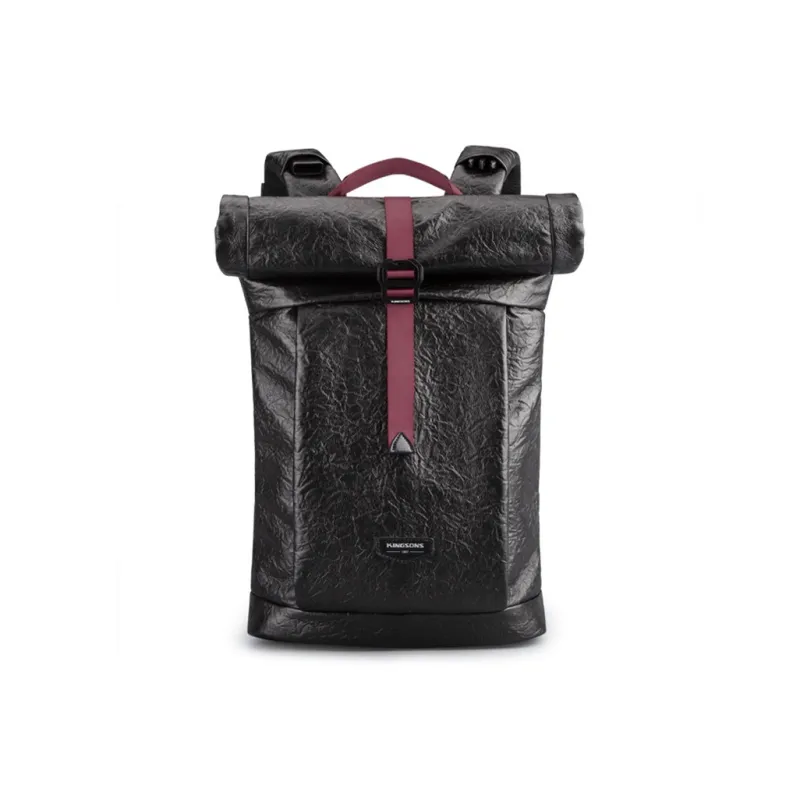 KINGSONS Polyester Backpack Regular Unisex Black-0