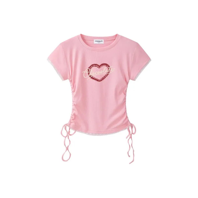  CHOCOOLATE Regular T Shirt Women's Light Pink-0