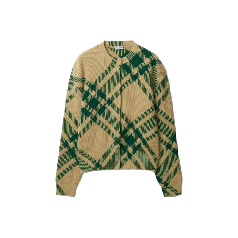 Burberry Check pattern Wool blend Cardigan-0