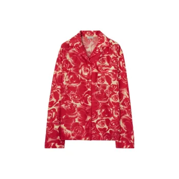 Burberry Shirt Women's Mailbox Red
