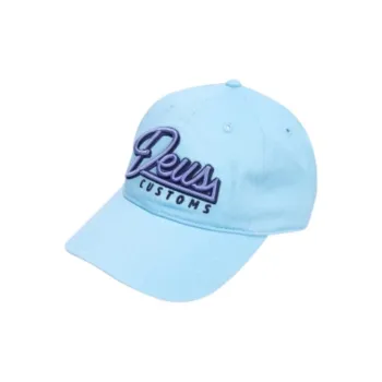 Deus Ex Machina Cotton Twill Baseball Caps Unisex Blue