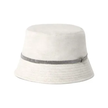 Brunello Cucinelli Linen Bucket Hats Women's Cool Beige