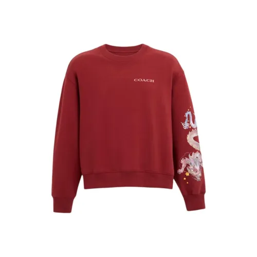 COACH FW23 Sweatshirt Women's Red