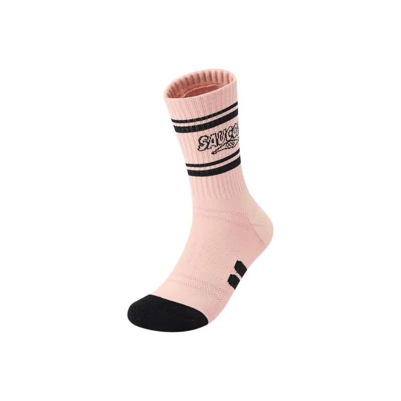 Saucony Mid Calf Socks Unisex 1 Pack Su Plum Pink-0