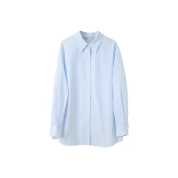 3COLOUR Shirt Women's Sky Blue Stripes