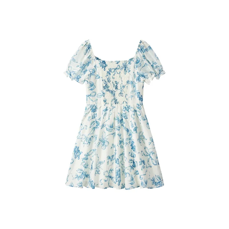 LEDIN Short Sleeved Dress Women's Sail Blue-1